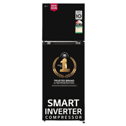 LG Smart Inverter Frost Free Double Door Refrigerator | 251 L | 2 Star | Onyx Black | GLT2526WWOB
