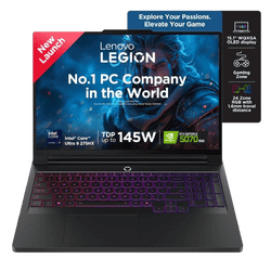 Lenovo Legion 5 AI Powered Gaming Laptop | Intel Core Ultra 9 275HX | 16 GB | 512 GB | Windows 11 Home | Black | 83F000BSIN