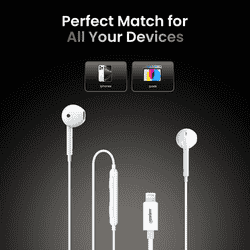 Salpido EP10 Wired Earphones with Mic | White