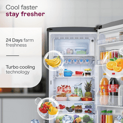 Godrej Single Door Refrigerator | 185 L |  5 Star | Fossil Steel | RD EMARVEL 215EN THI FS ST