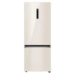 Haier Bottom Mount 14-in-1 Convertible Refrigerator | 355 L | 2 Star | Beige Glass | HRB-4052PBGA-P