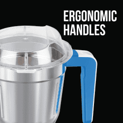 Havells Maxx Grind 750 Watt Mixer Grinder with 3 Stainless Steel Jar and Overload indicator | Blue