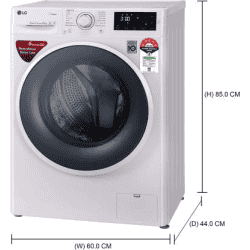 LG 6 kg 5 Star Fully Automatic Front Load with In-built Heater-FHT1006ZNW.ABWQEIL | White