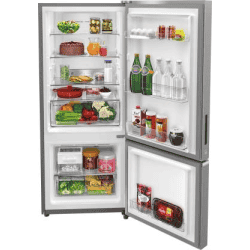Whirlpool 325 L Frost Free Double Door Bottom Mount 3 Star Refrigerator | Omega Steel | IFPRO BM INV 340 ELT OMEGA STEEL (3S)-N