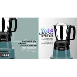 Panasonic CORAL BLUE MX - AV325 600 Mixer Grinder 3 Jars | Blue