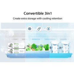 SAMSUNG 275 L Frost Free Double Door 2 Star Convertible Refrigerator | Elegant Inox | RT30T3722S8/HL