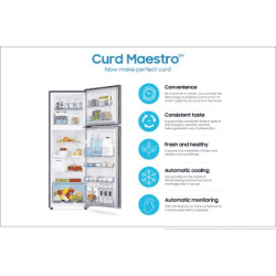 SAMSUNG 336 L Frost Free Double Door 2 Star Refrigerator with Curd Maestro | Luxe Brown | RT37T4632DX/HL