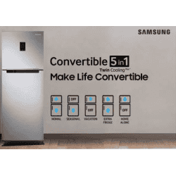SAMSUNG 670 L Frost Free Double Door 2 Star Refrigerator | Black Inox | RT65K7058BS/TL