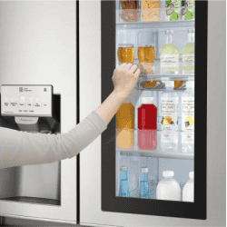 LG 668 L Frost Free Side by Side Refrigerator with with Instaview and Smart ThinQ | WiFi Enabled | Noble Steel | GC-X247CSAV