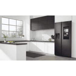 SAMSUNG 657 L Frost Free Side by Side Refrigerator | Gentle Black Matt | RS74T5F01B4/TL