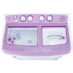 Godrej Semi Automatic Top Load | 8 kg | Purple | White | WS Edge 8.0 TB3 M LVDR