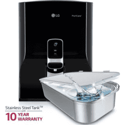 LG WW140NP 8 L RO Water Purifier with Stainless Steel Tank | Black