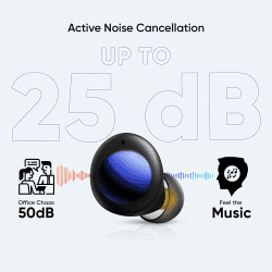 realme Buds Q2 with Active Noise Cancellation | True Wireless Earbuds | Black