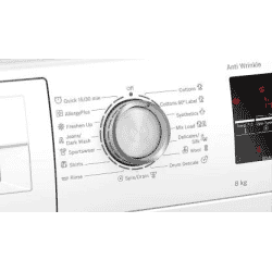 BOSCH 8 kg Fully Automatic Front Load with In-built Heater | WAJ2846WIN | White