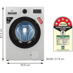 IFB 7 Kg 5 Star Fully-Automatic Front Loading Washing Machine | SERENA ZXS | 3D Wash Technology | Silver
