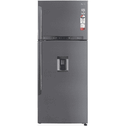 LG 471L 3 Star Frost-Free Inverter Wi-Fi Water Dispenser Double Door Refrigerator | GL-T502XPZ3 | Steel