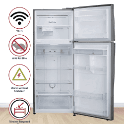 LG 471L 3 Star Frost-Free Inverter Wi-Fi Water Dispenser Double Door Refrigerator | GL-T502XPZ3 | Steel