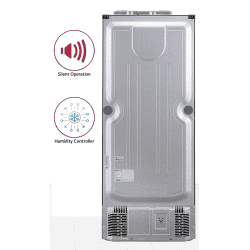 LG 471L 3 Star Frost-Free Inverter Wi-Fi Water Dispenser Double Door Refrigerator | GL-T502XPZ3 | Steel