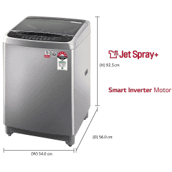 LG 8.0 Kg 5 Star Smart Inverter Fully-Automatic Washing Machine | T80SJSS1Z | Free Silver