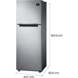 Samsung 253 L 2 Star Inverter Double Door Refrigerator | RT28T3822S8/HL | Grey