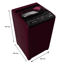 Whirlpool Whitemagic Classic Automatic Top Load Washing Machine | 6.5Kg | Genx Rose Wood Wine