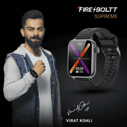 Fire-Boltt Supreme | Borderless LTPS UHD PRO | Smart Watch | Black