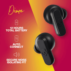 Skullcandy Dime True Wireless Earbuds | True Black