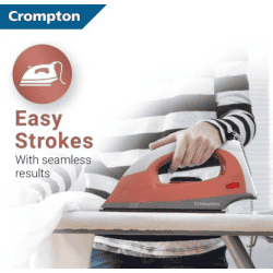 CROMPTON ACGEI-BRIOGOLD 1000 W Dry Iron | Gold