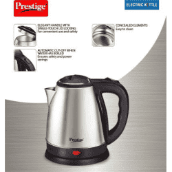 Prestige PKOSS 1.5 Electric Kettle-1.5 L | Silver