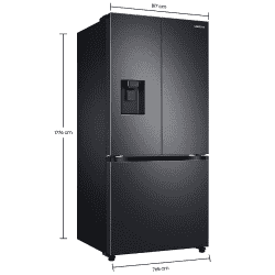 Samsung 579 L Inverter Frost-Free French Door Refrigerator | RF57A5232B1/TL | Convertible | Black DOI
