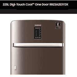 Samsung 225 L 3 Star Inverter Direct cool Single Door Refrigerator | RR23A2E3YDX/HL | Digi-Touch Cool | Luxe Brown