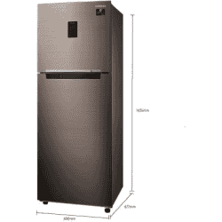 SAMSUNG 288 L Frost Free Double Door 2 Star Convertible Refrigerator | RT34A4632DX/HL | Luxe Bronze