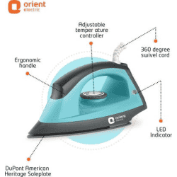Orient Fabri Press Dry Iron | 1000 W | Blue | DIFP10BP
