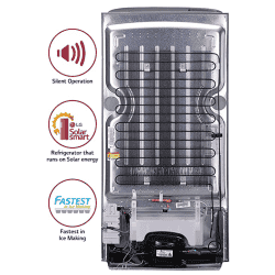LG 215 L Direct Cool Single Door 3 Star Refrigerator | GL-B221APZD | Shiny Steel