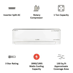 Lloyd 1 Ton 3 Star Inverter Split AC | GLS12I35WSHD | White