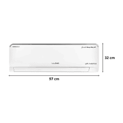 Lloyd HD 1.5 Ton 3 Star Inverter Split AC  | Wi-Fi Supported | Copper Condenser | GLS18I35WSHD | White