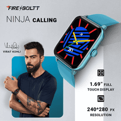 Fire-Boltt Ninja Bluetooth Calling Smartwatch |  SpO2 | Heart Rate Monitoring & AI Voice Assistant |  Free Size | DARK GREEN