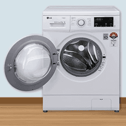 LG 6 Kg 5 Star Inverter Fully-Automatic Front Loading Washing Machine | FHM1006SDW | White