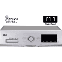 LG 7 kg Fully Automatic Front Load with In-built Heater | FHM1207ADL | Silver