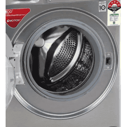 LG 8 kg Fully Automatic Front Load with In-built Heater | FHV1408ZWP | Silver