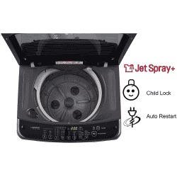 LG 8 Kg 5 Star Fully Automatic Top Load Washing Machine | T80SJMB1Z.ABMQEIL | Middle Black