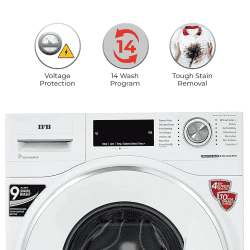 IFB 8.5 Kg 5 Star Fully Automatic Front Loading Washing Machine | Executive Plus VX ID | White