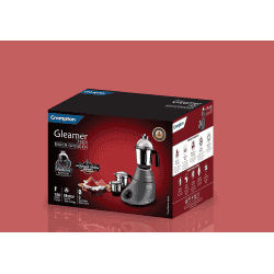 Crompton Greaves Crompton Gleamer 750-Watt Mixer Grinder | GLEAMER750X3J | Grey Black