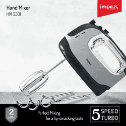 IMPEX HM 3301 300 W Hand Blender | Black