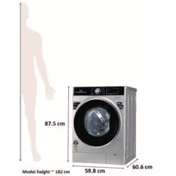 IFB 8 kg Fully Automatic Front Load with In-built Heater | Senator VXS | Silver