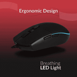 Zebronics Zeb-War Gaming Keyboard and Mouse Combo with Gold plated USB | Multi color LED with 4 modes