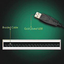 Zebronics Zeb-War Gaming Keyboard and Mouse Combo with Gold plated USB | Multi color LED with 4 modes