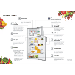 BOSCH Serie 4 290 Litres 3 Star Double Door Refrigerator CTC29S03NI | Sparkly Steel