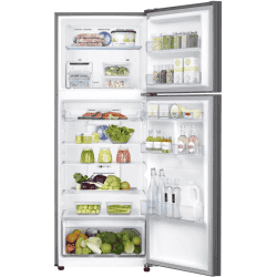 SAMSUNG 415 L Frost Free Double Door 4 Star Refrigerator RT42M553ESL/TL | Real Stainless