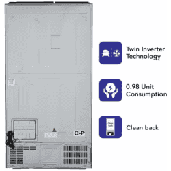 Haier 570 L Frost Free Side by Side Refrigerator | HRF-622SS | Silver